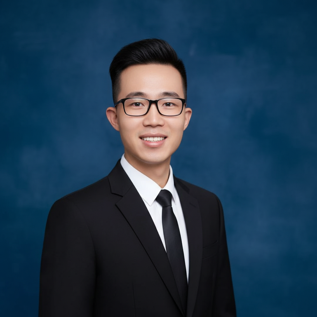 四十岁左右中年女性头像,穿职业套装,面带微笑,背景简洁,明亮自然光